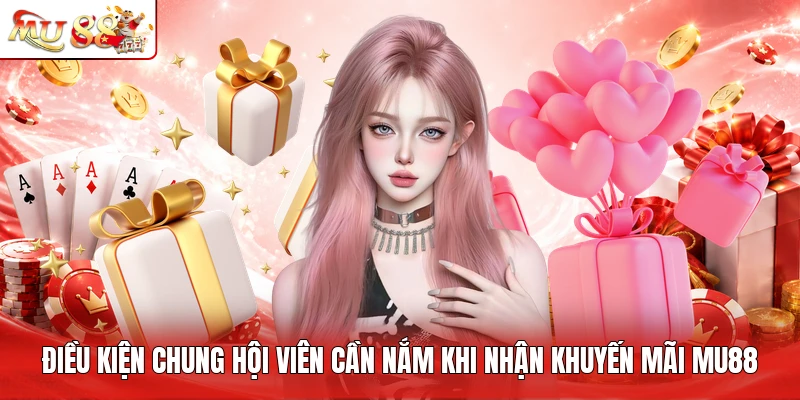Điều kiện chung hội viên cần nắm khi nhận khuyến mãi MU88