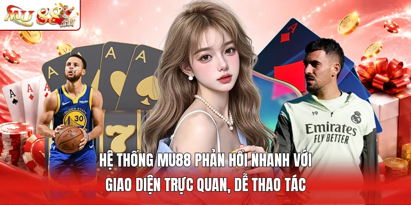 Hệ thống MU88 phản hồi nhanh với giao diện trực quan, dễ thao tác