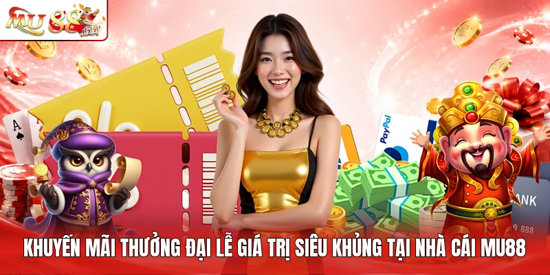 Khuyến mãi thưởng đại lễ giá trị siêu khủng tại nhà cái MU88