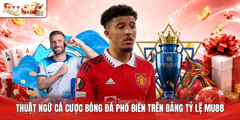 Thuật ngữ cá cược bóng đá phổ biến trên bảng tỷ lệ MU88